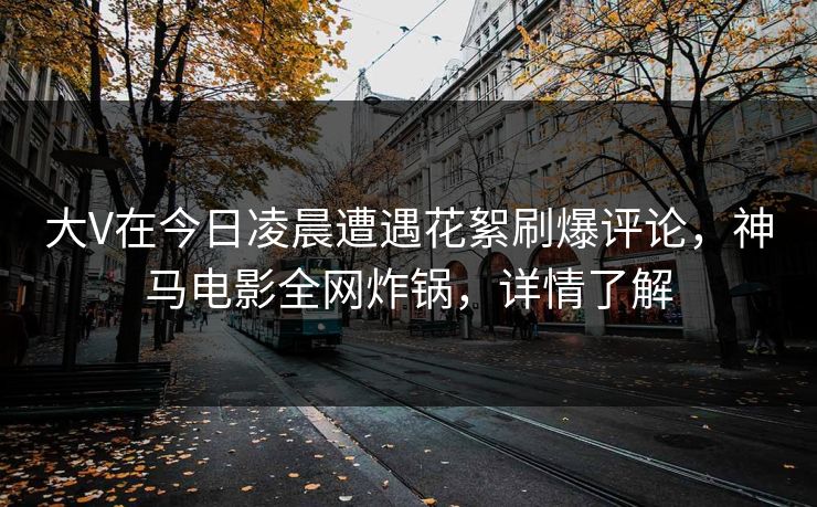 大V在今日凌晨遭遇花絮刷爆评论，神马电影全网炸锅，详情了解